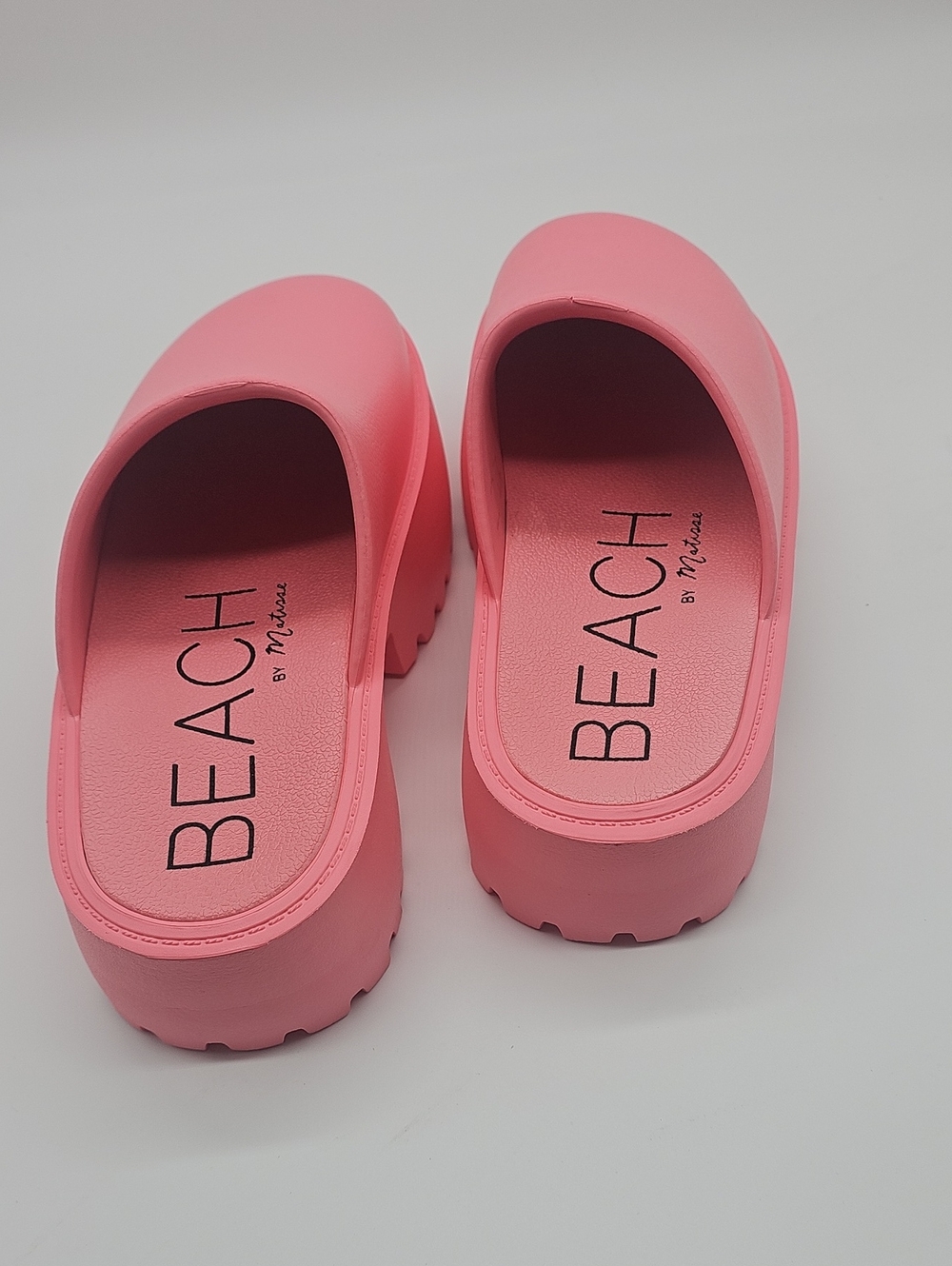 Pink Slip-On Platform Sandals